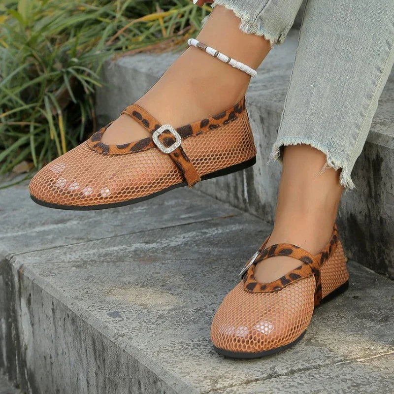 Ballerines Mary Jane en mesh Kenza