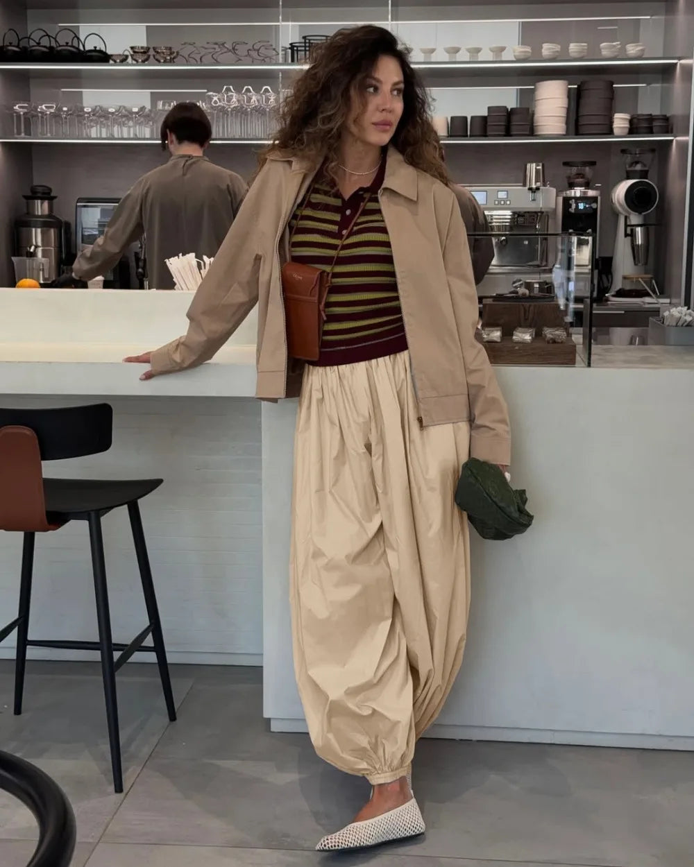 Kristen High-Waisted Balloon Pants