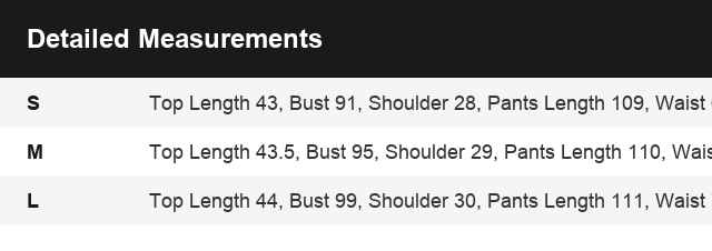 Size Guide