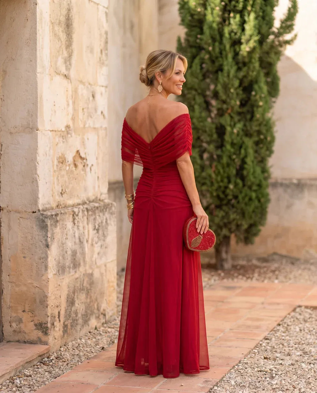 Naomi Mesh Maxi Dress