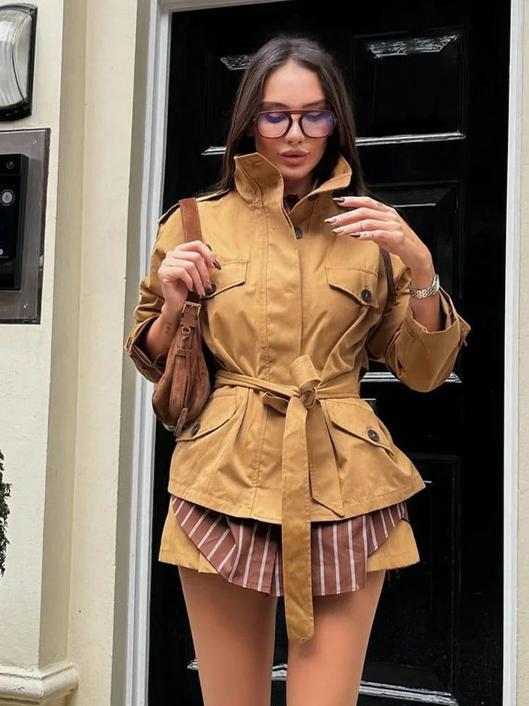 Ensemble veste ceinturée et skort Emily