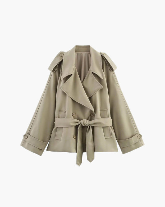 Trench-coat ceinturé oversize Fabienne