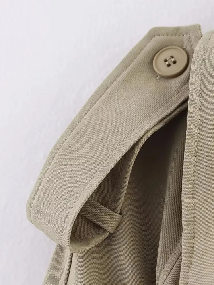 Trench-coat ceinturé oversize Fabienne