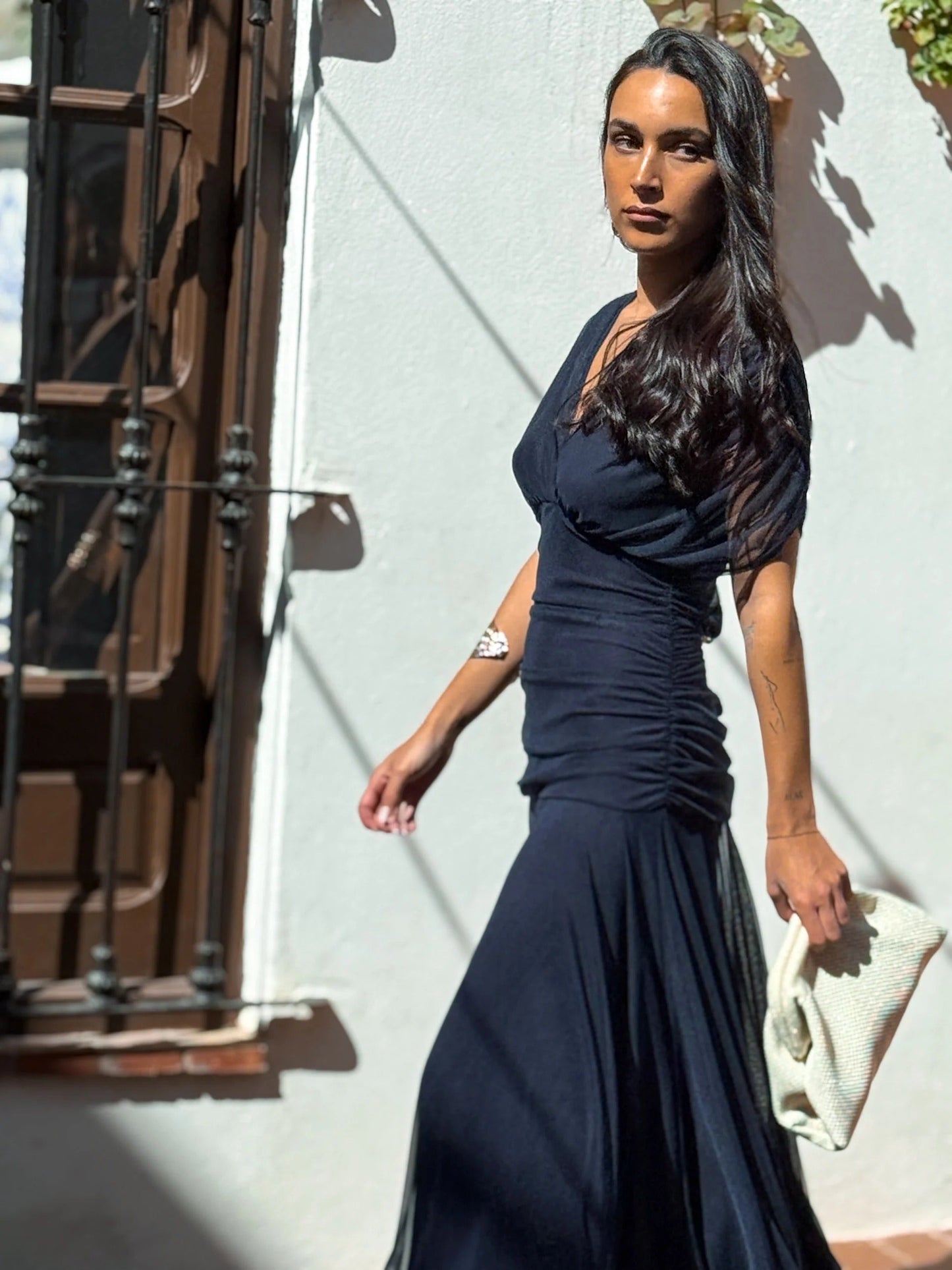 Naomi Mesh Maxi Dress