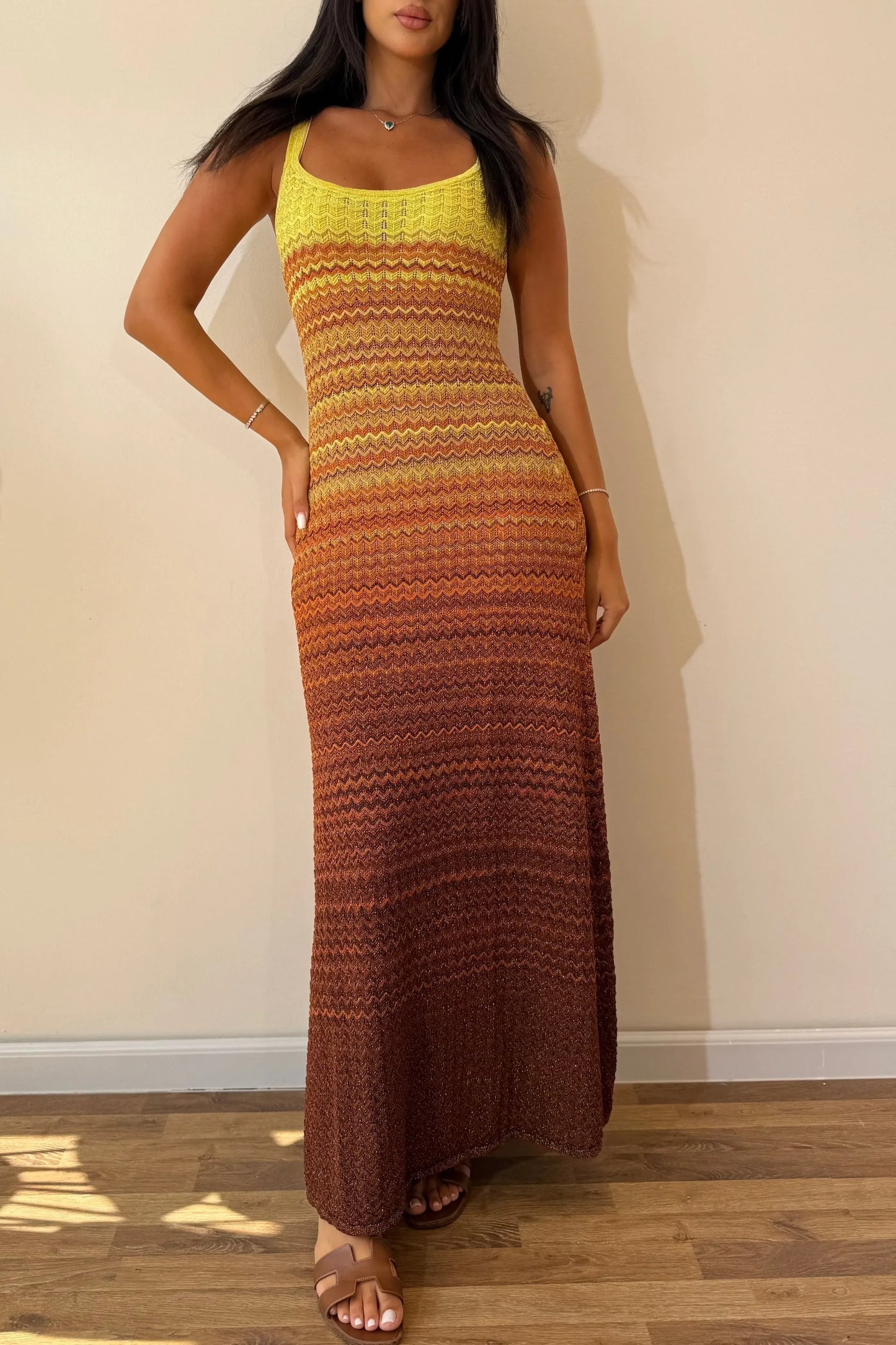 Margot Sunset Knit Maxi Dress