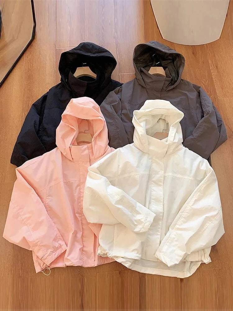 Veste coupe-vent à capuche Joanna
