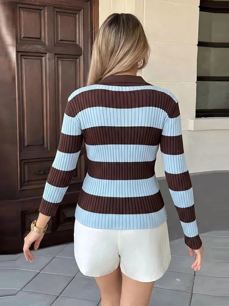 Pull en maille rayé Lara
