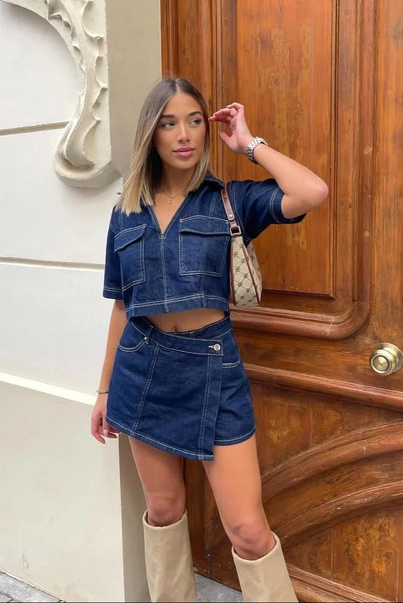 Sophie top court et ensemble skort