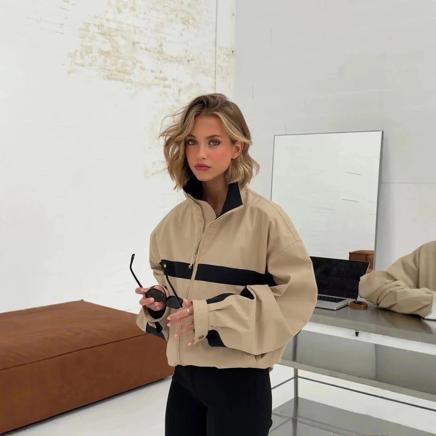 Mila Vintage Bomber Jacket