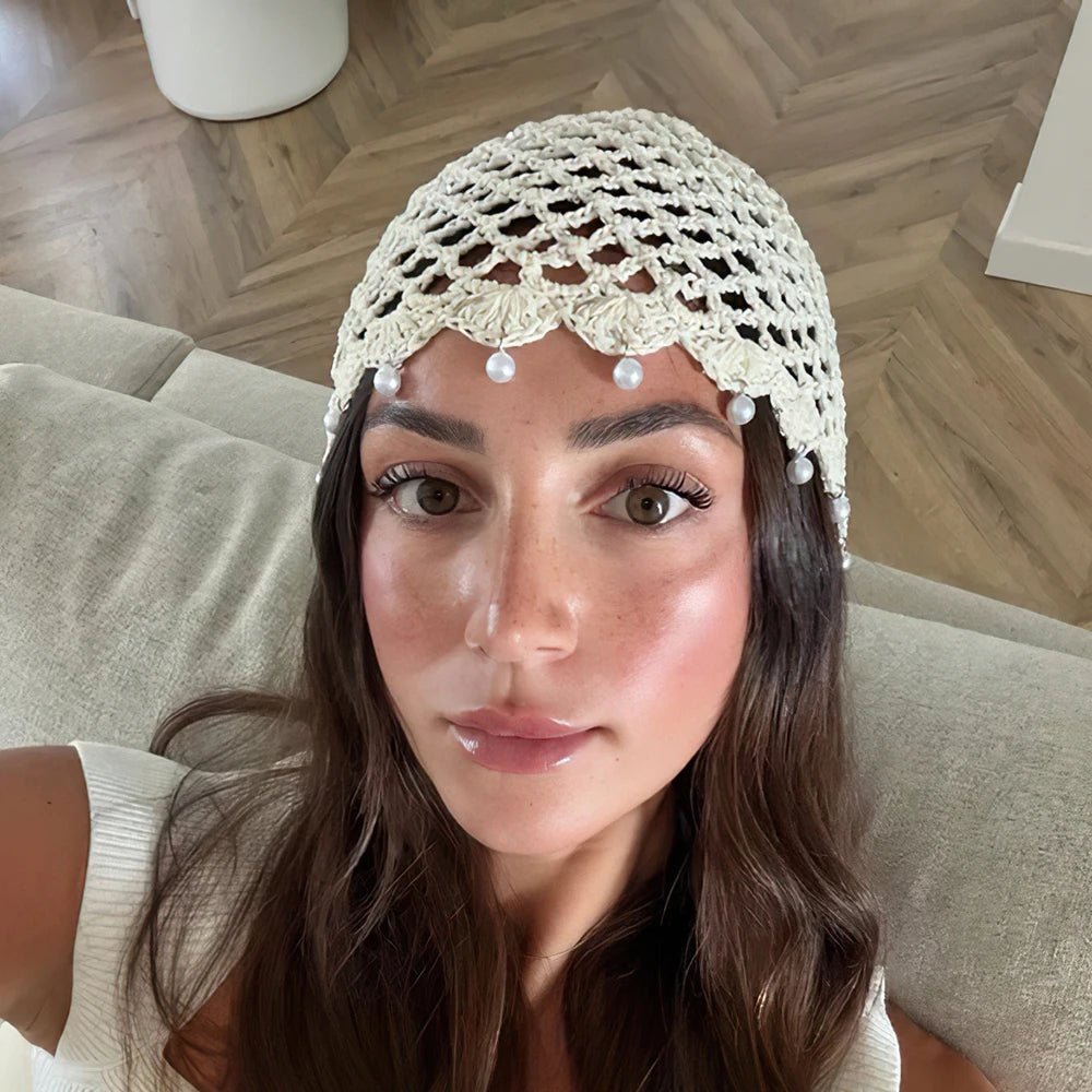 Jane Crochet Hollow Beanie