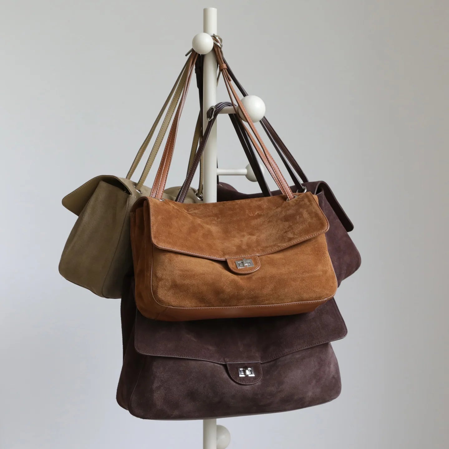 Sac cabas rétro en cuir de vache Lena effet givré
