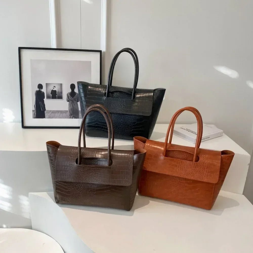 Amelia Tote embossé cuir