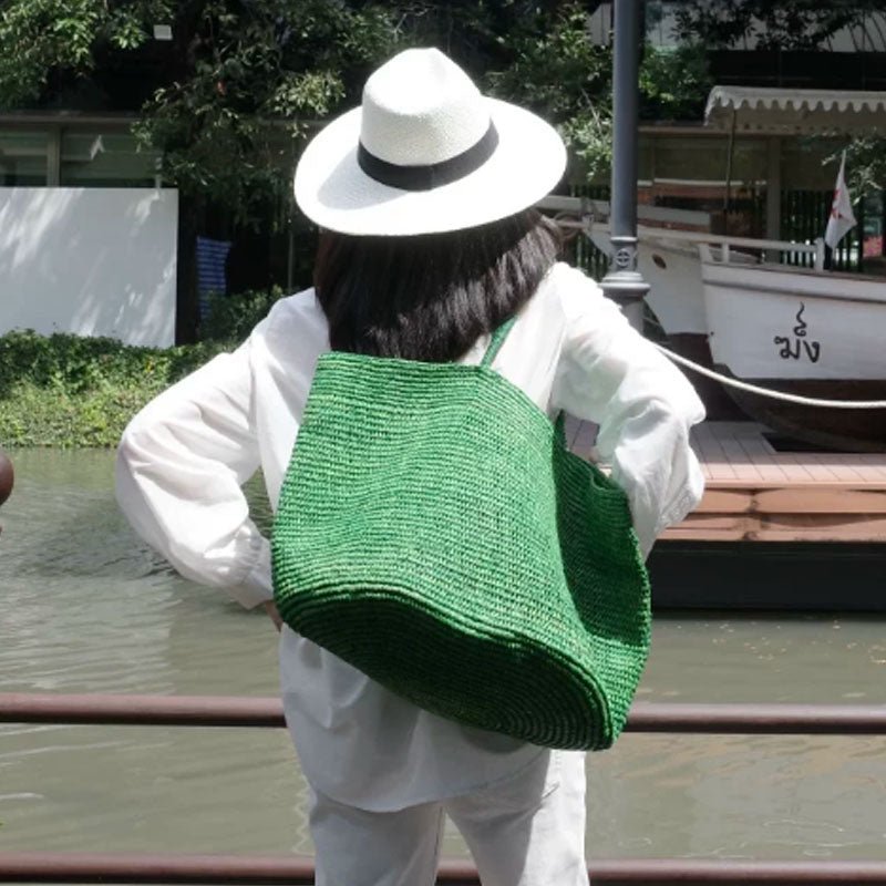Vivienne Handwoven Rattan Tote
