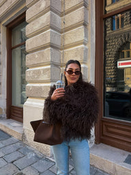 Manteau en fausse fourrure Stella