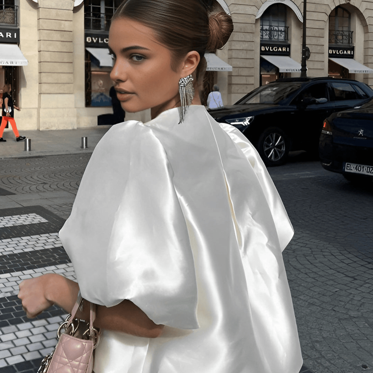 Natalie Satin Blouse