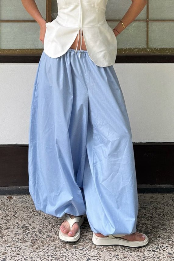 Pantalon baggy Fenella à taille élastique