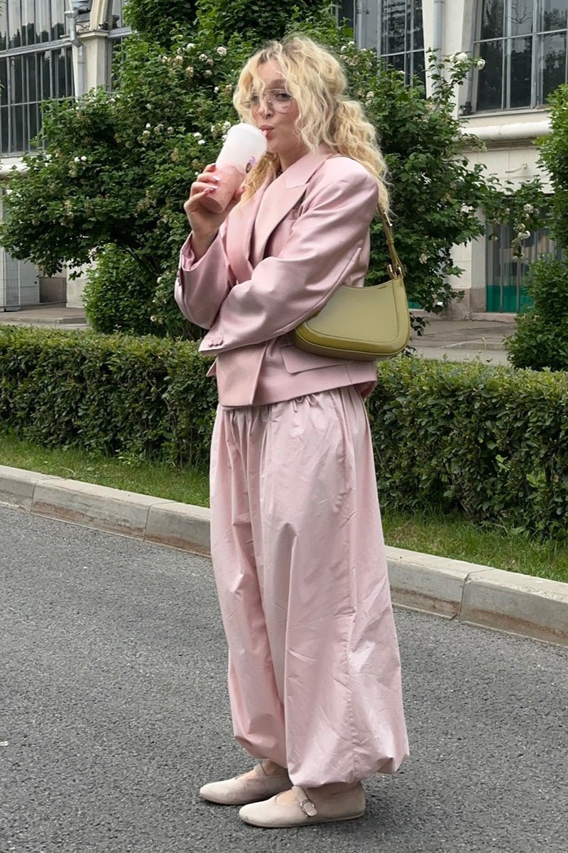 Pantalon baggy Fenella à taille élastique