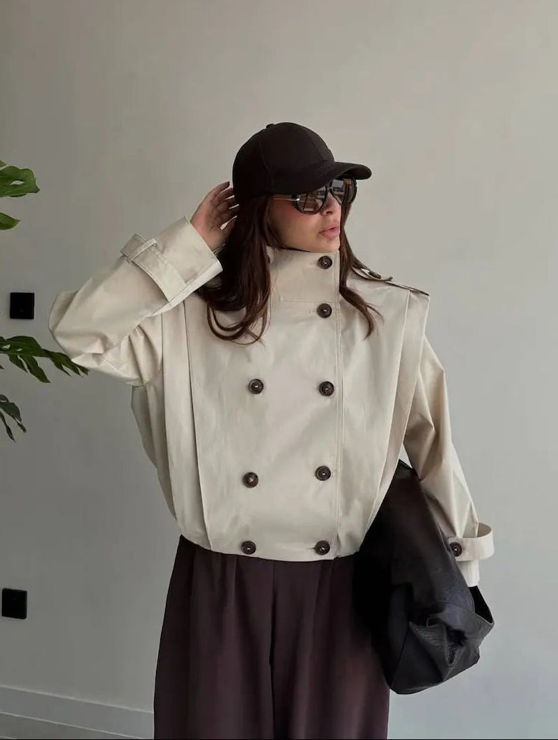 Trench-coat plissé Gloria