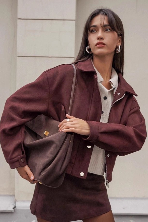 Amanda Relaxed Suede Coat