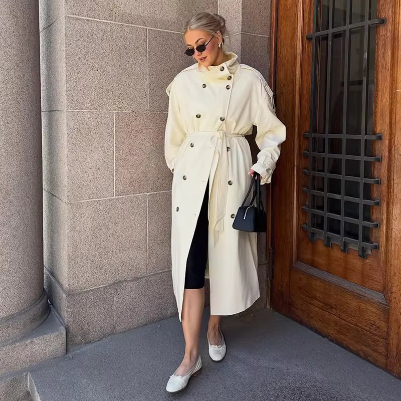 Lucy Long Belted Trench Coat