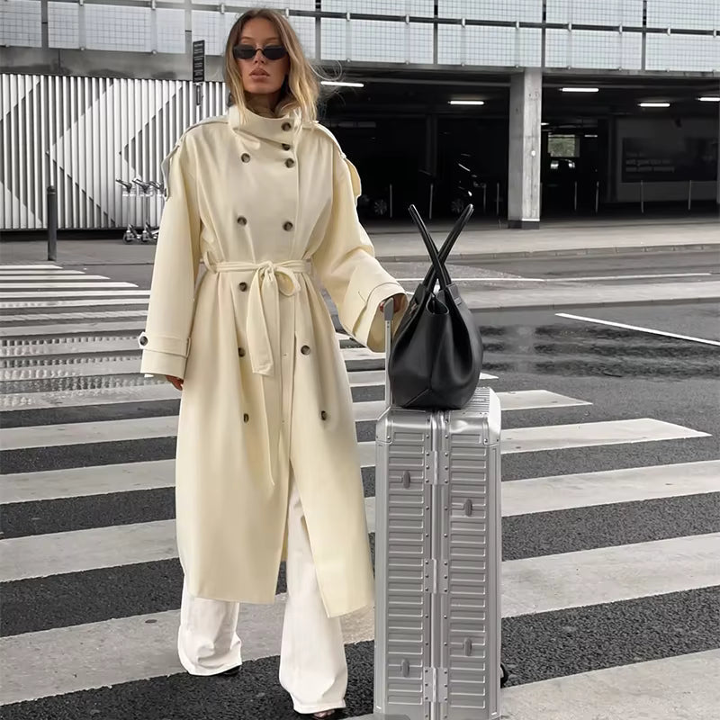 Lucy Long Belted Trench Coat