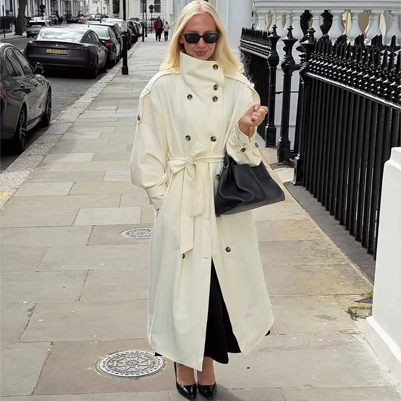 Lucy Long Belted Trench Coat