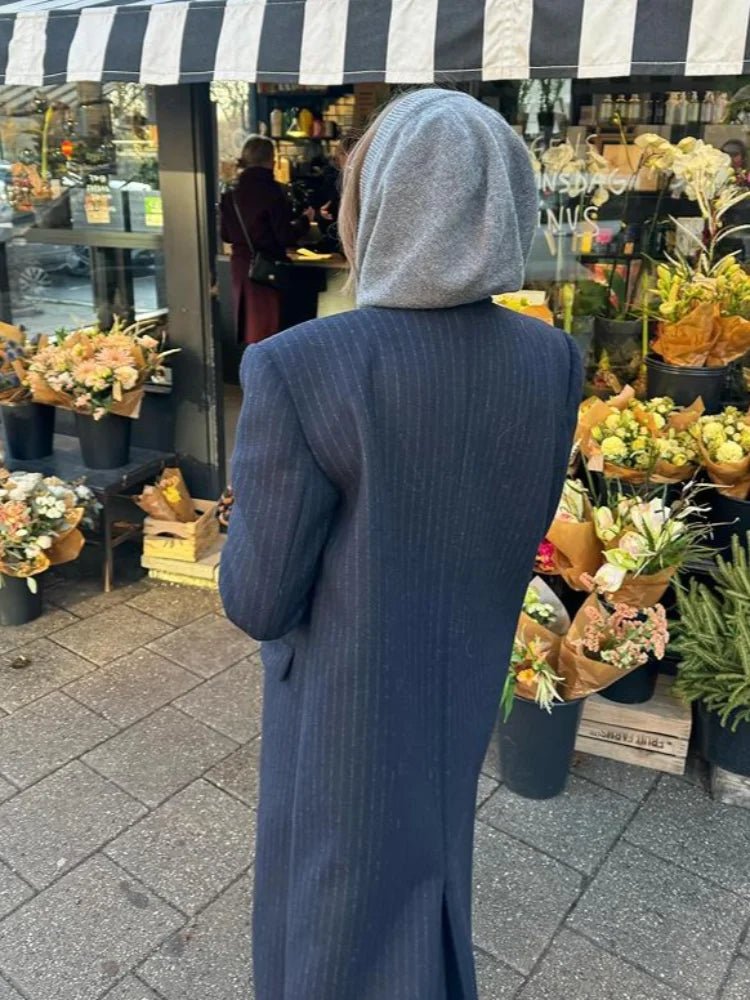 Mary Double Breasted Long Coat