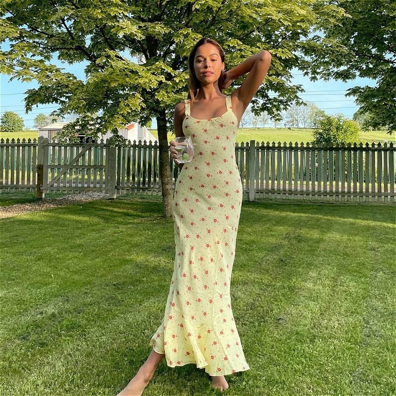 Hermione Flared Ruffle Floral Dress