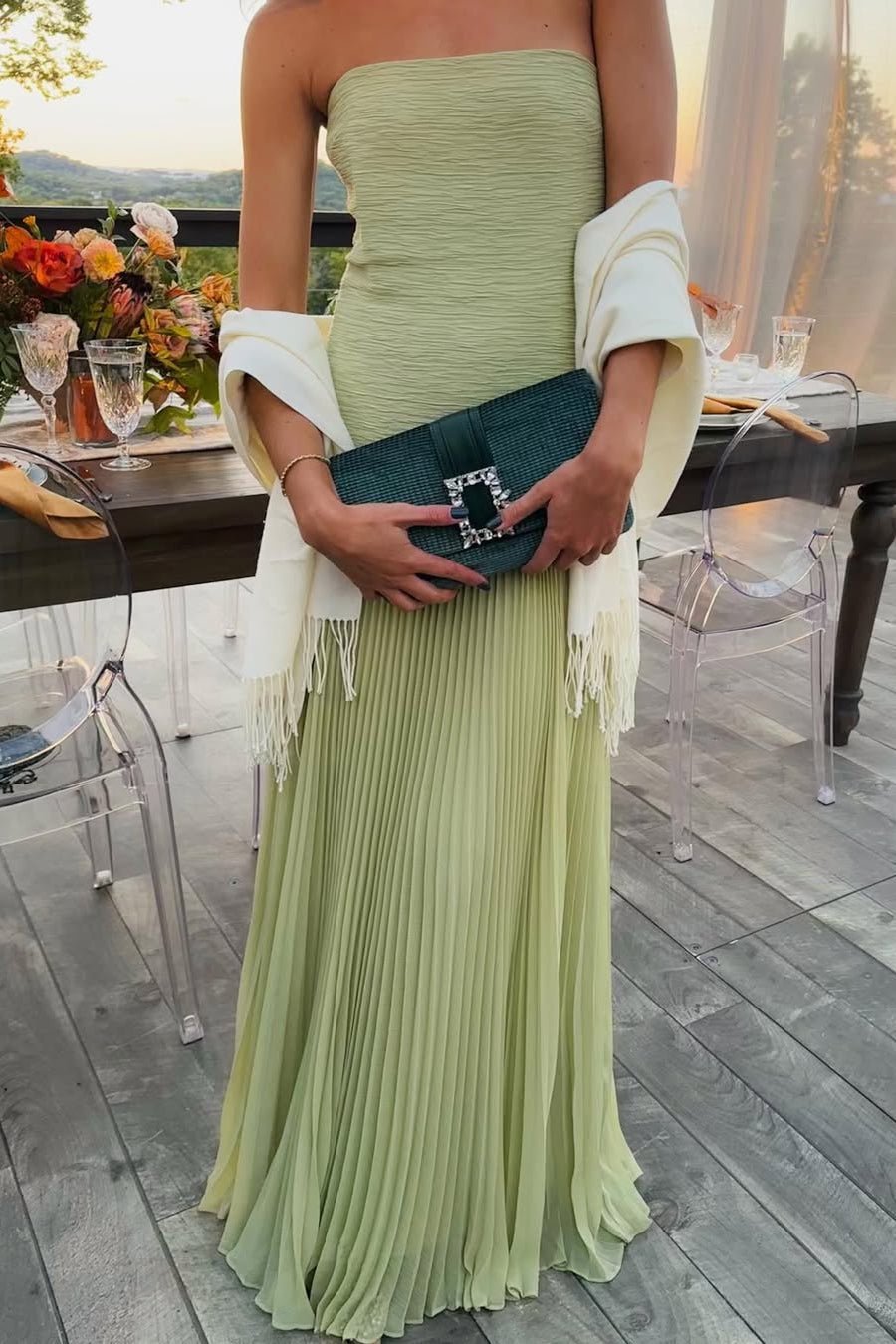 Barbra Strapless Maxi Dress