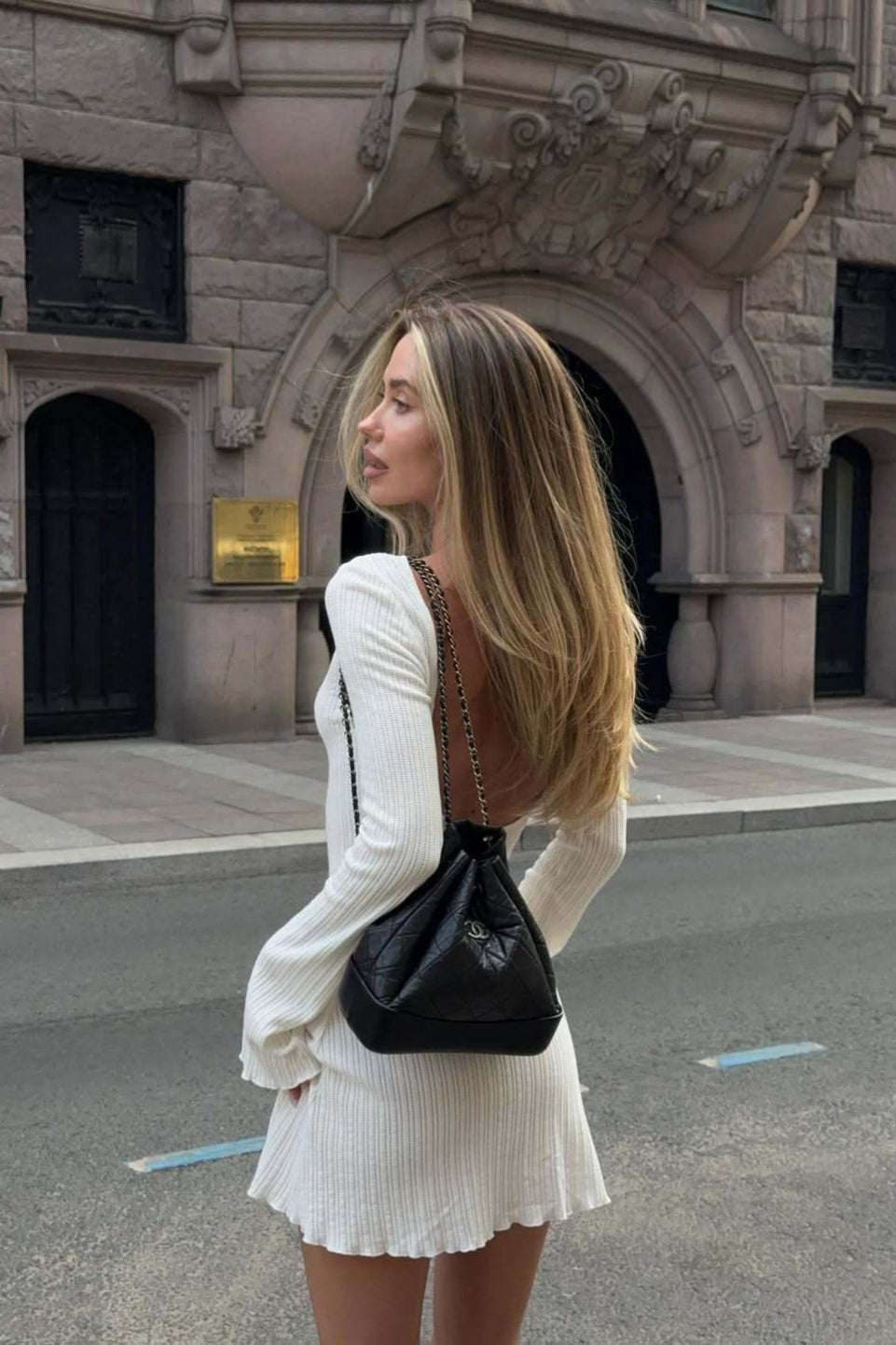 Hilma Open Back Mini Dress