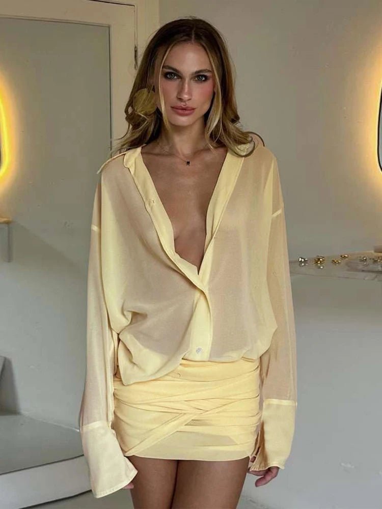 Maya Long Sleeve Shirt Dress
