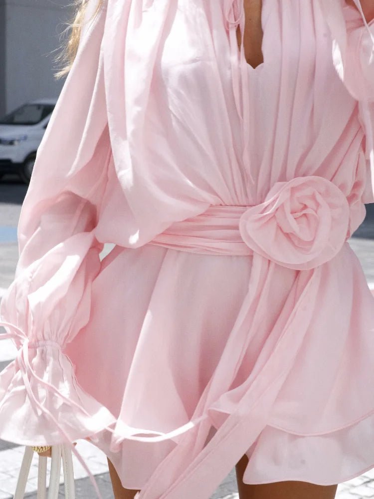 Calla Pleated Mini Dress