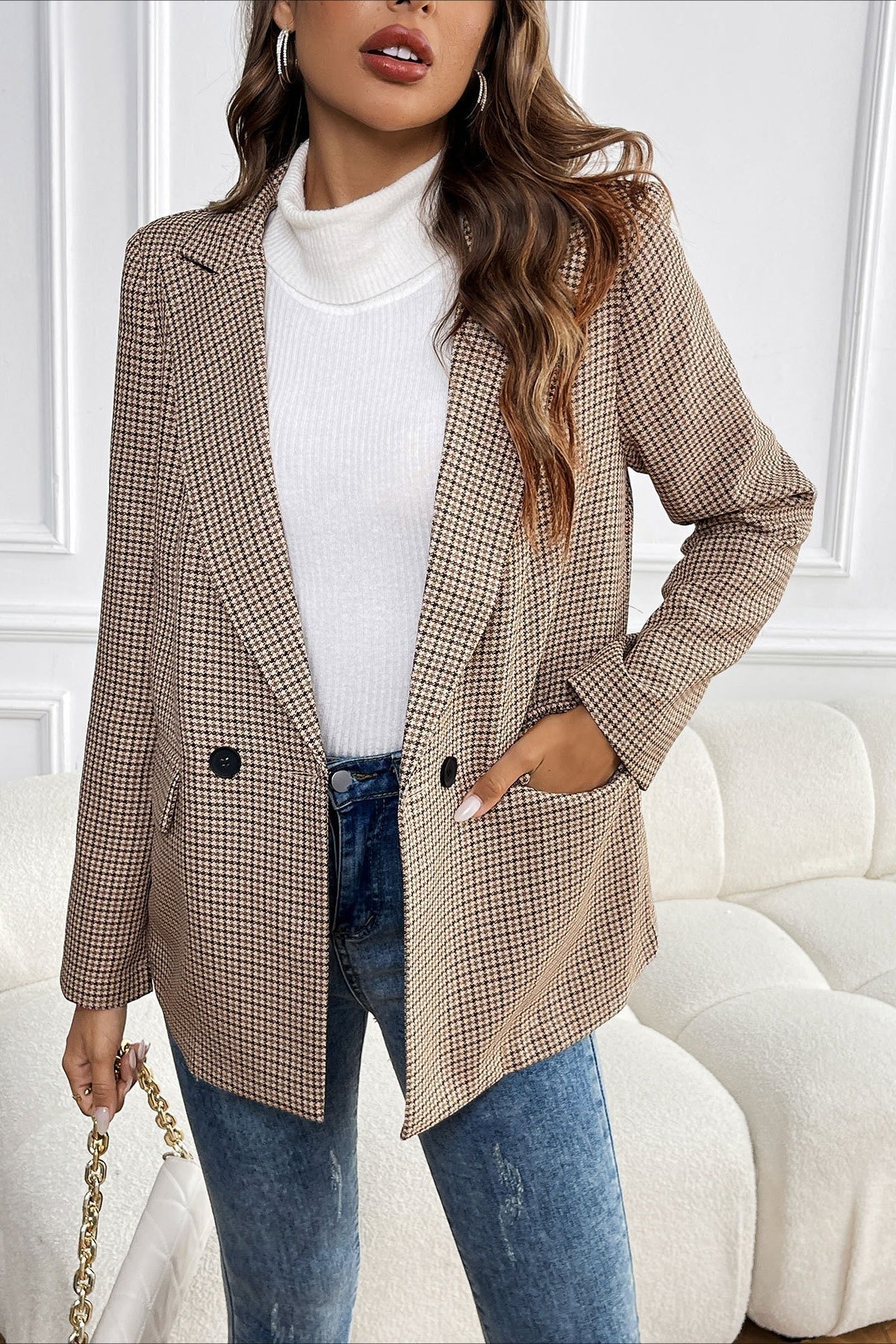 Esther Houndstooth Blazer