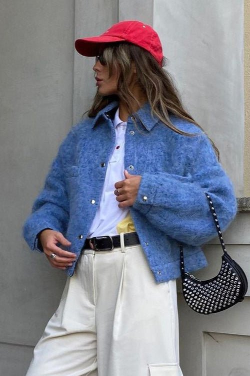 Veste blazer Annie à boutons-pression