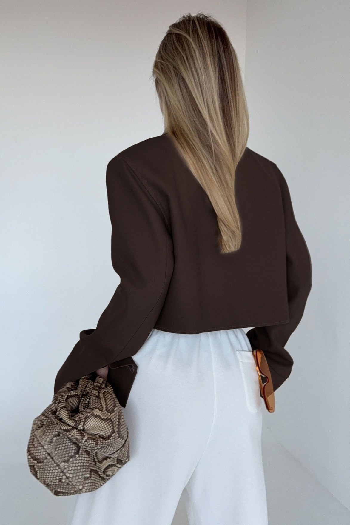 Amelie Brown Zip Jacket