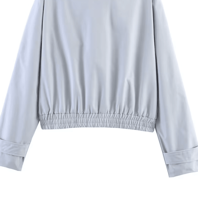 Veste Carla à col montant zippé