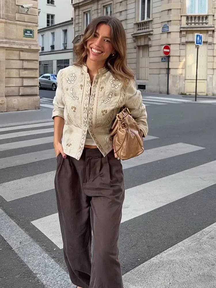 Jenny Floral Cropped Jacket