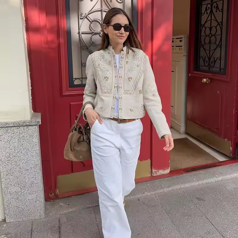 Jenny Floral Cropped Jacket