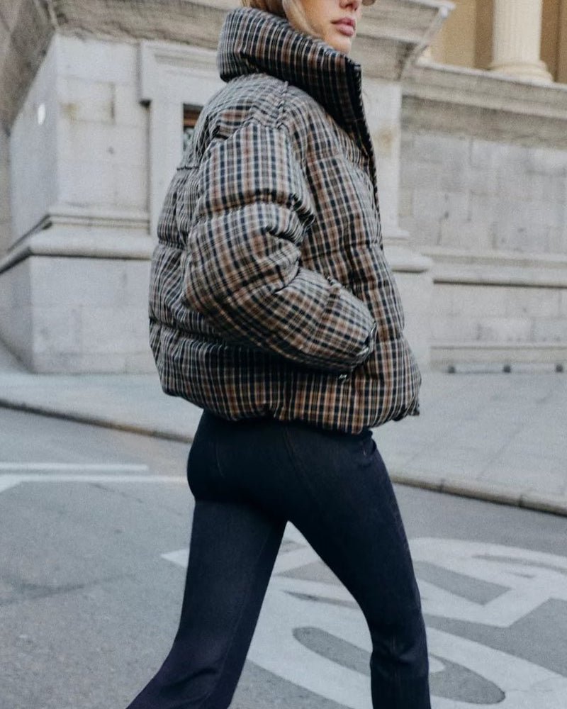 Doudoune matelassée à carreaux Valerie