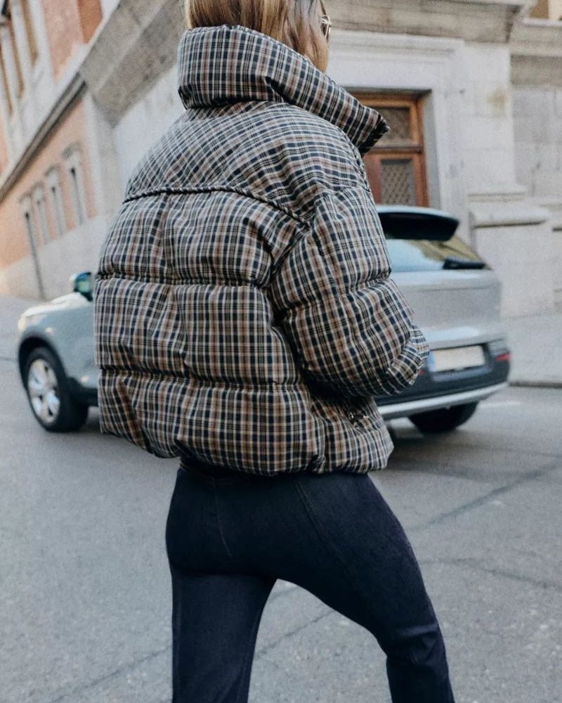 Doudoune matelassée à carreaux Valerie