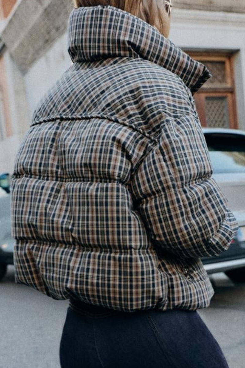 Doudoune matelassée à carreaux Valerie