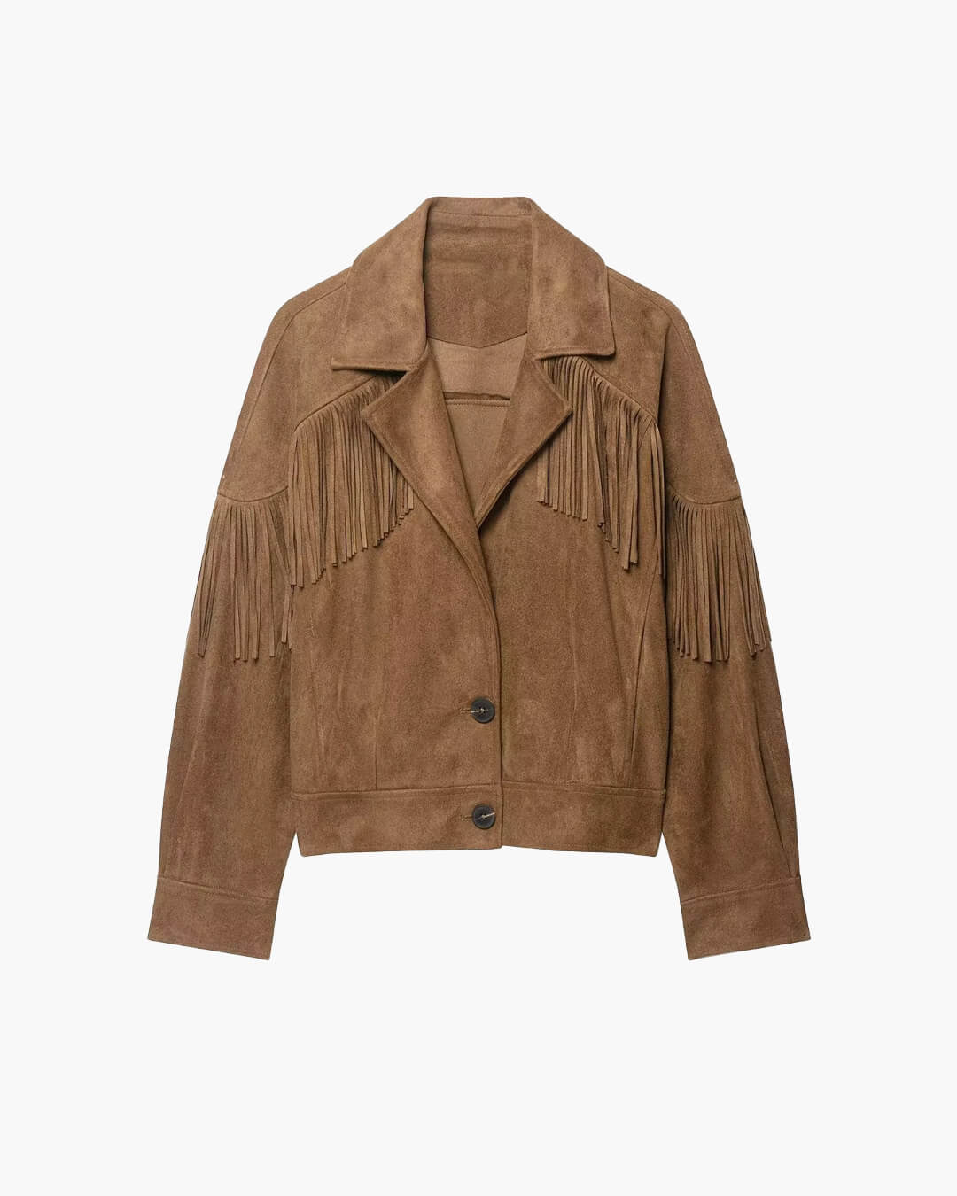 Julie Faux Suede Fringe Western Jacket