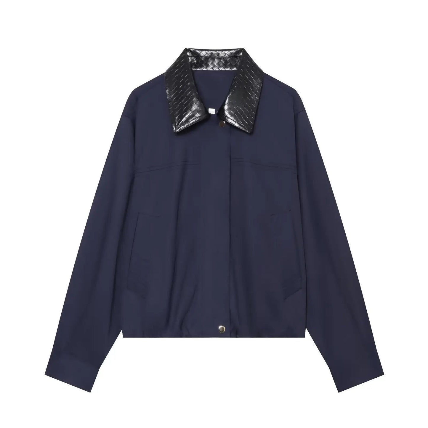 Layla Contrast Collar Bomber Jacket