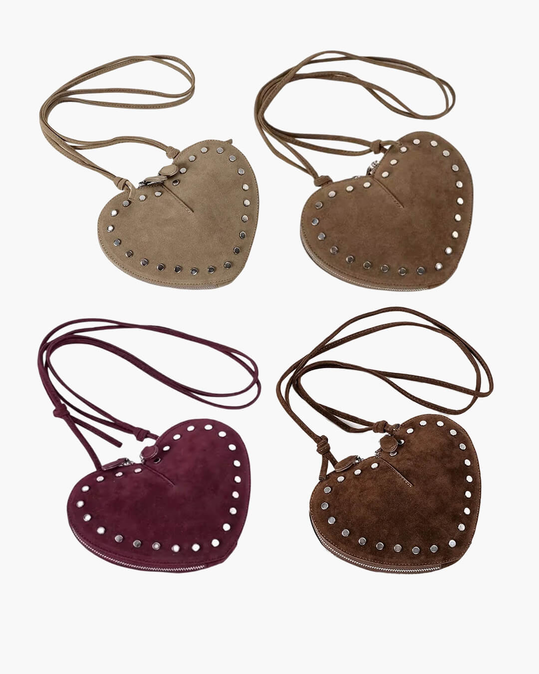 Sac bandoulière Esther vintage en faux suède