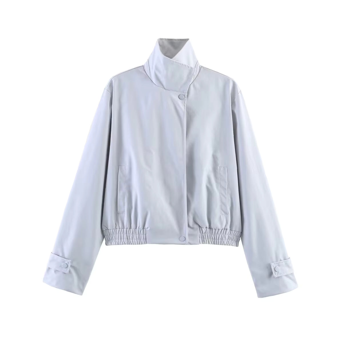 Veste Carla à col montant zippé