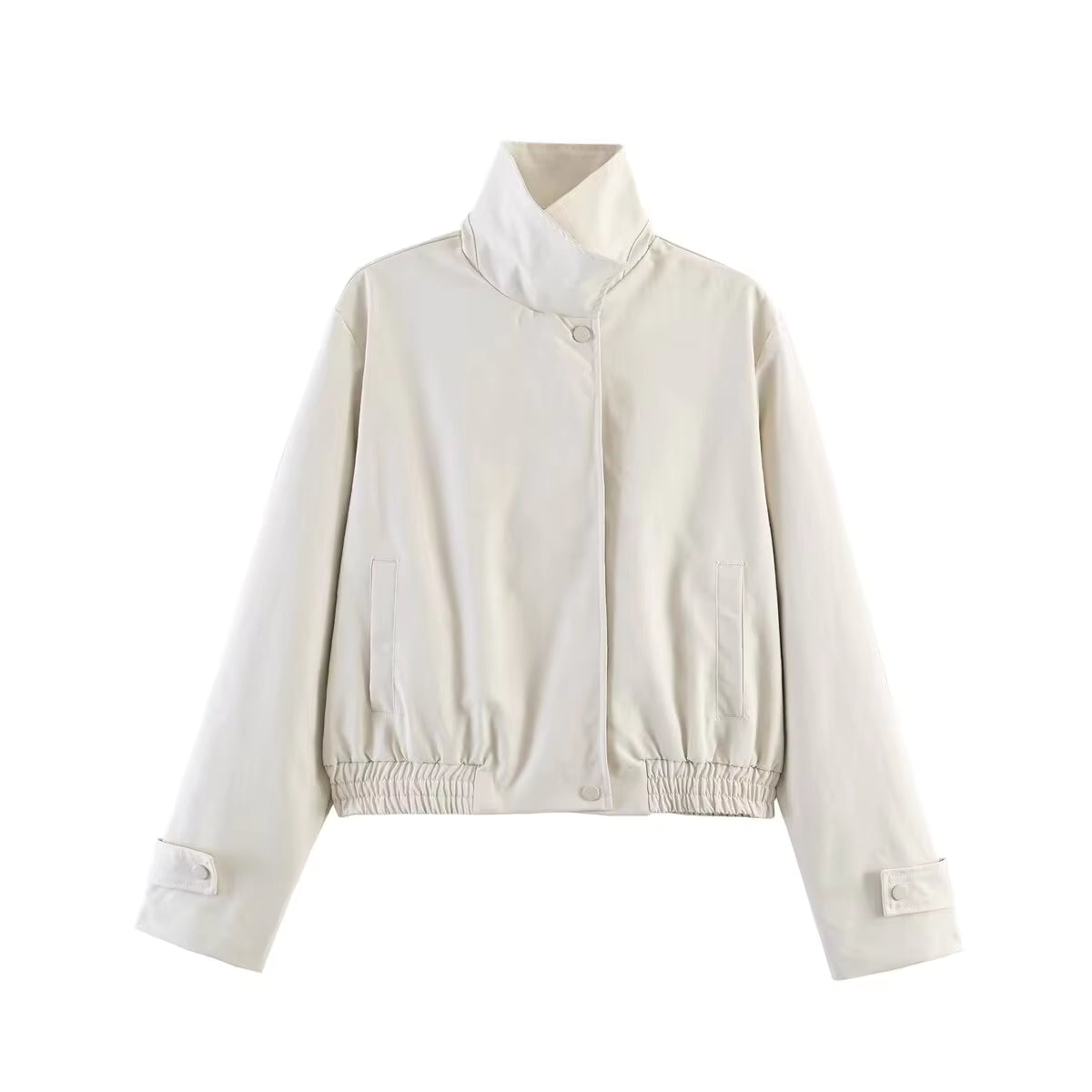 Veste Carla à col montant zippé