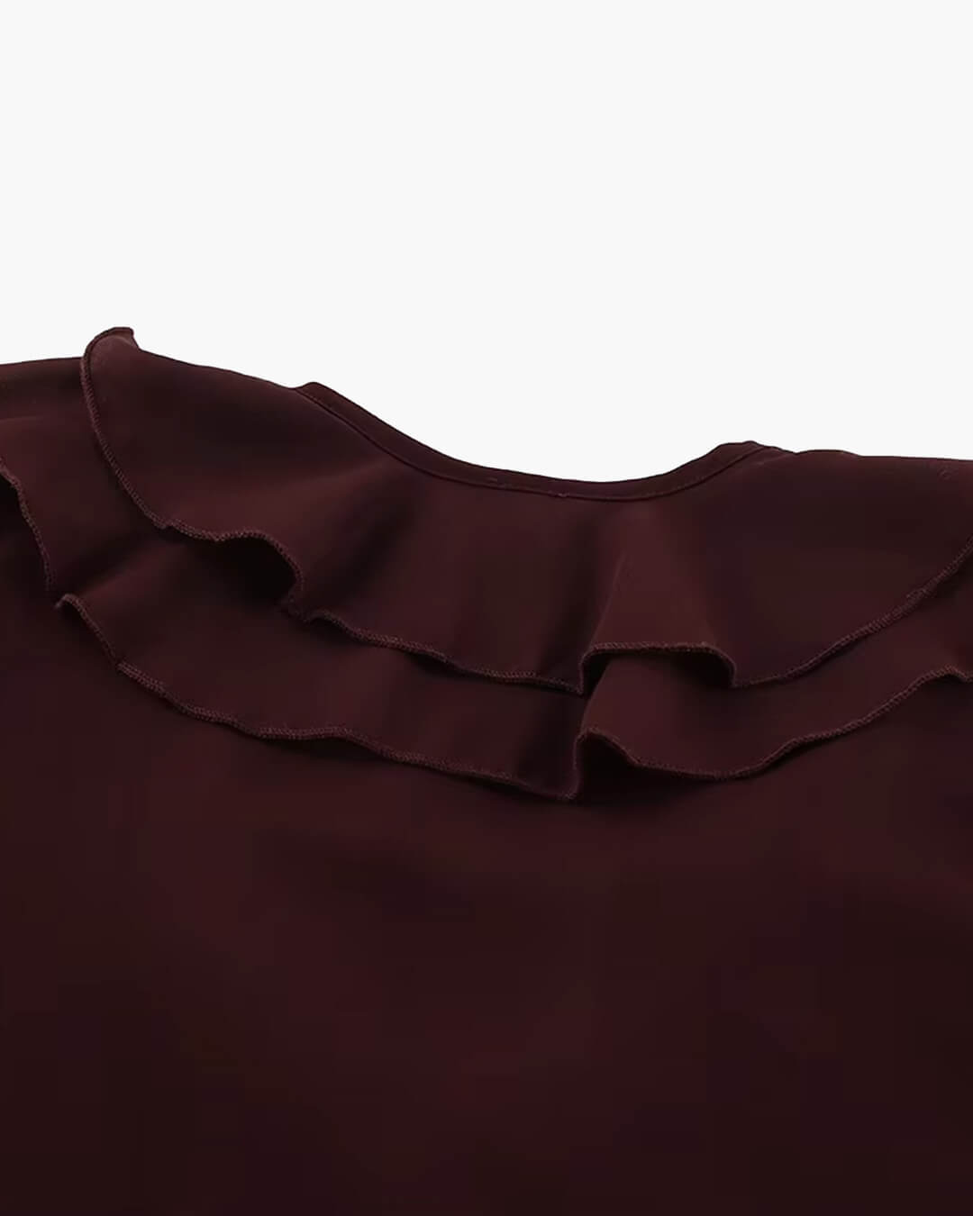Blouse Monica à col noué et volants