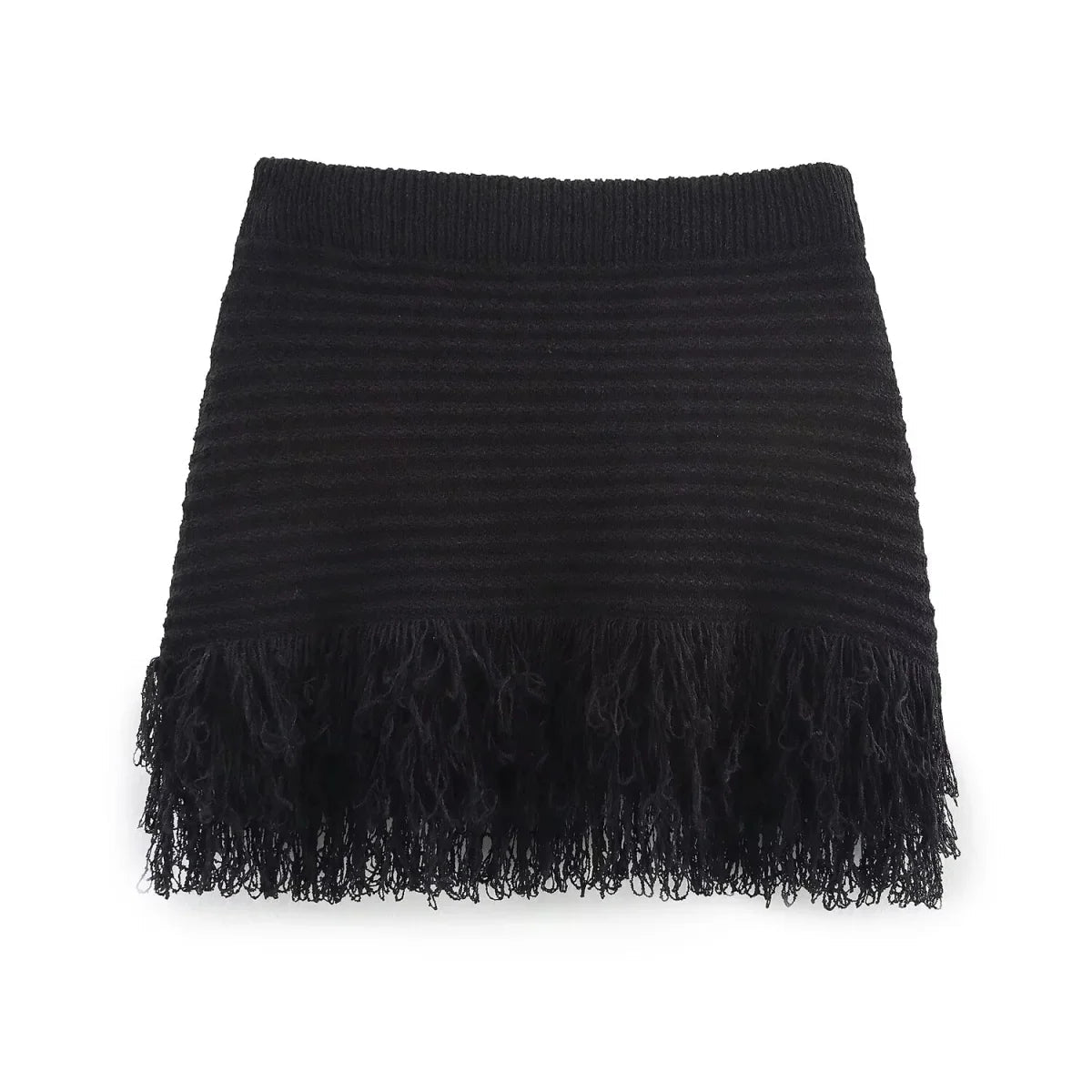 Demetra Knitted Tassel Skirt Set
