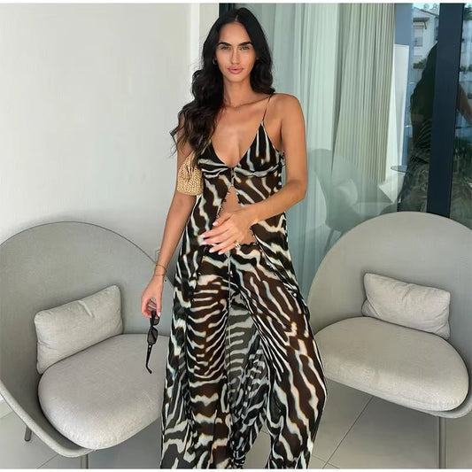 Andrea Zebra Two-Piece Set