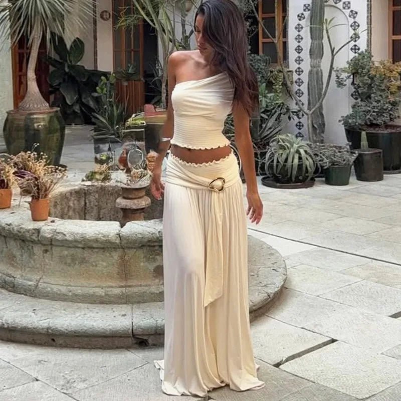 Ensemble jupe maxi ceinturée Bethany